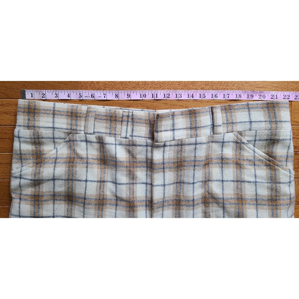 Vintage Asher Pants Mens 44 x 30 Wool‎  Flannel Plaid Golf Dress Disco 60s 70s - Picture 9 of 9